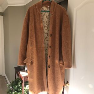 Free People lace lined wool coat